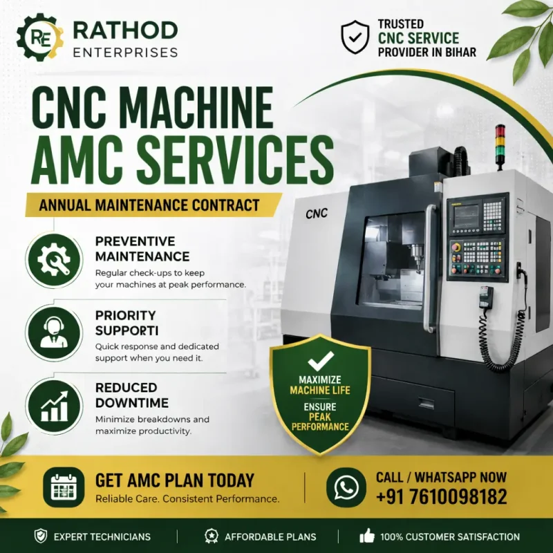 Premium CNC Machine AMC Services in Bihar | Annual Maintenance Contract