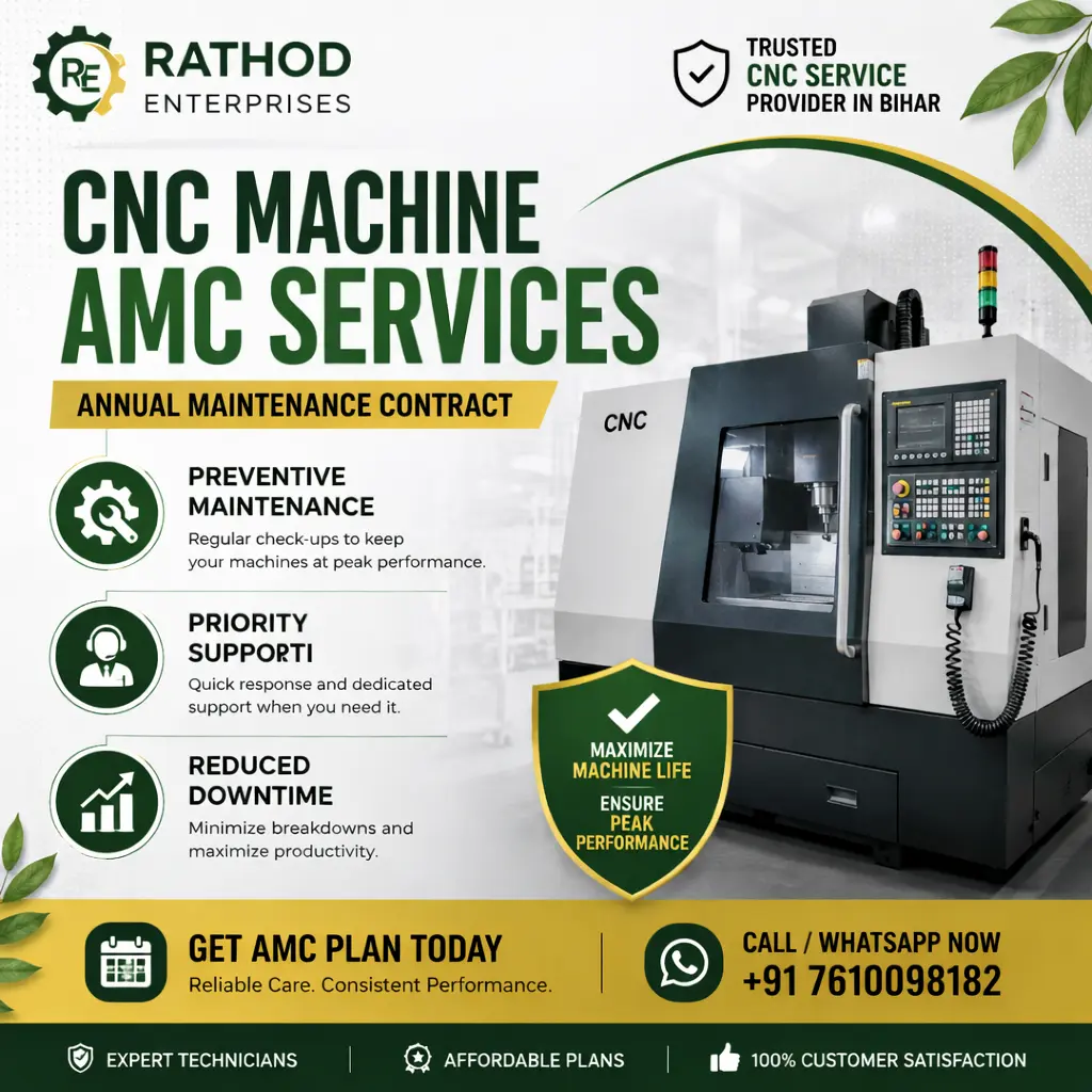 Premium CNC Machine AMC Services in Bihar | Annual Maintenance Contract